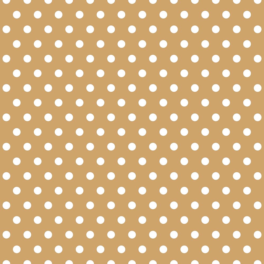 Seamless polka dot background, brown pattern psd