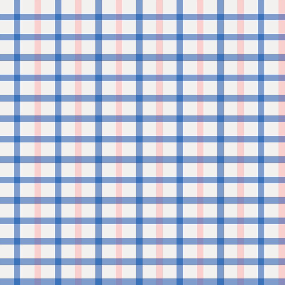 Blue plaid pattern background, aesthetic psd