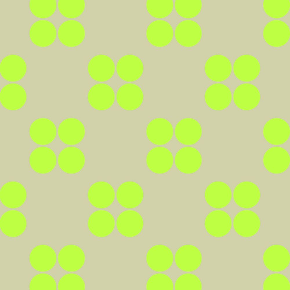 Circle shape pattern background, green geometric psd