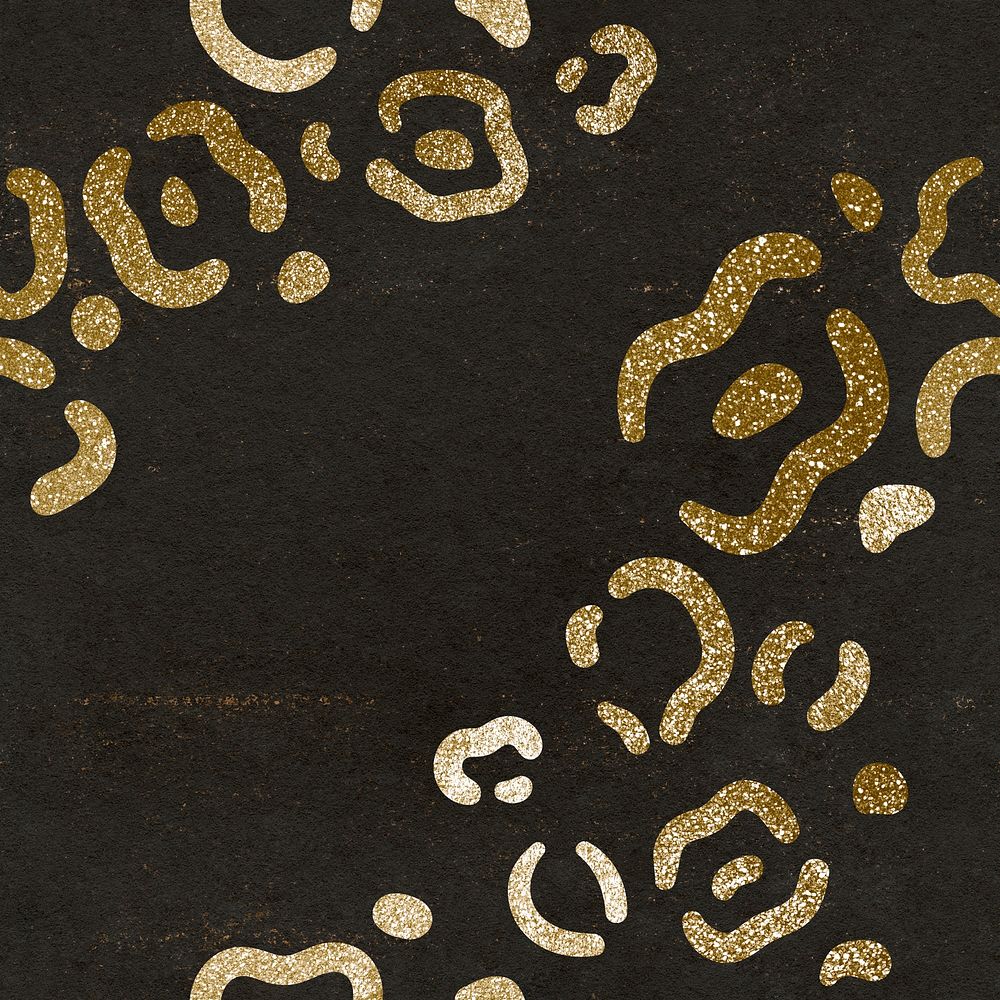 Aesthetic leopard pattern background, animal print psd