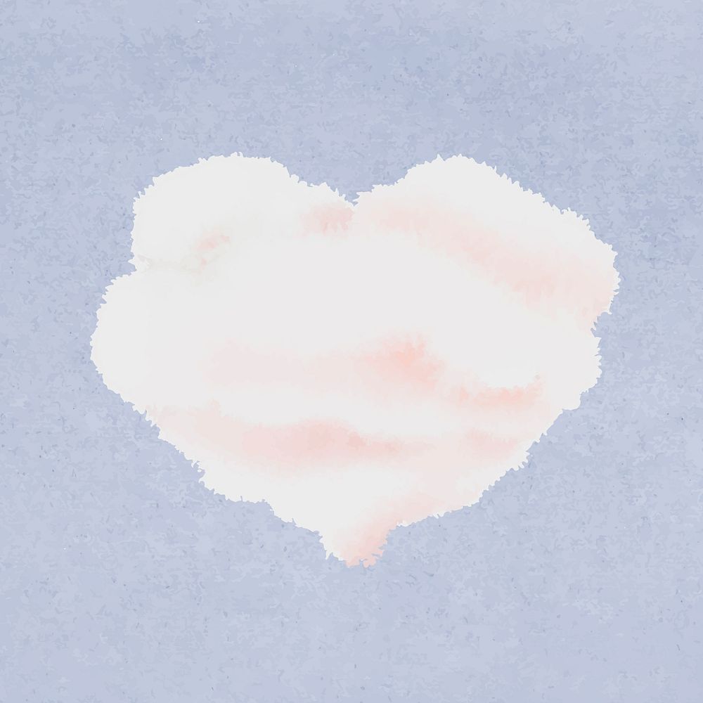Pink cloud sticker, cute illustration design vector