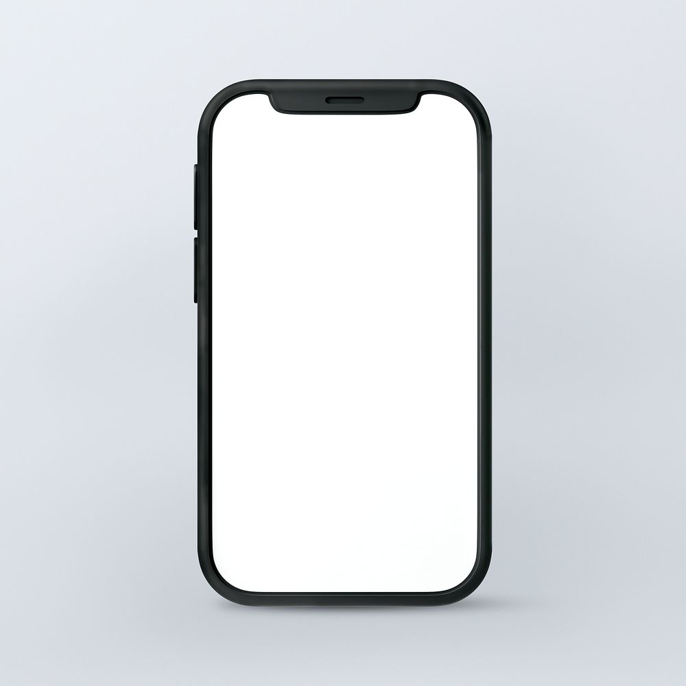3D mobile phone screen, blank design