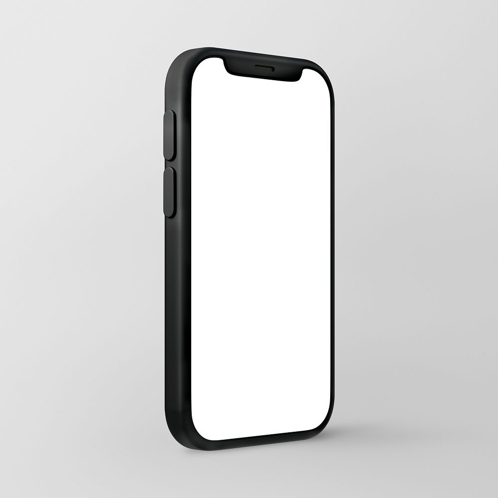 3D mobile phone screen, blank design