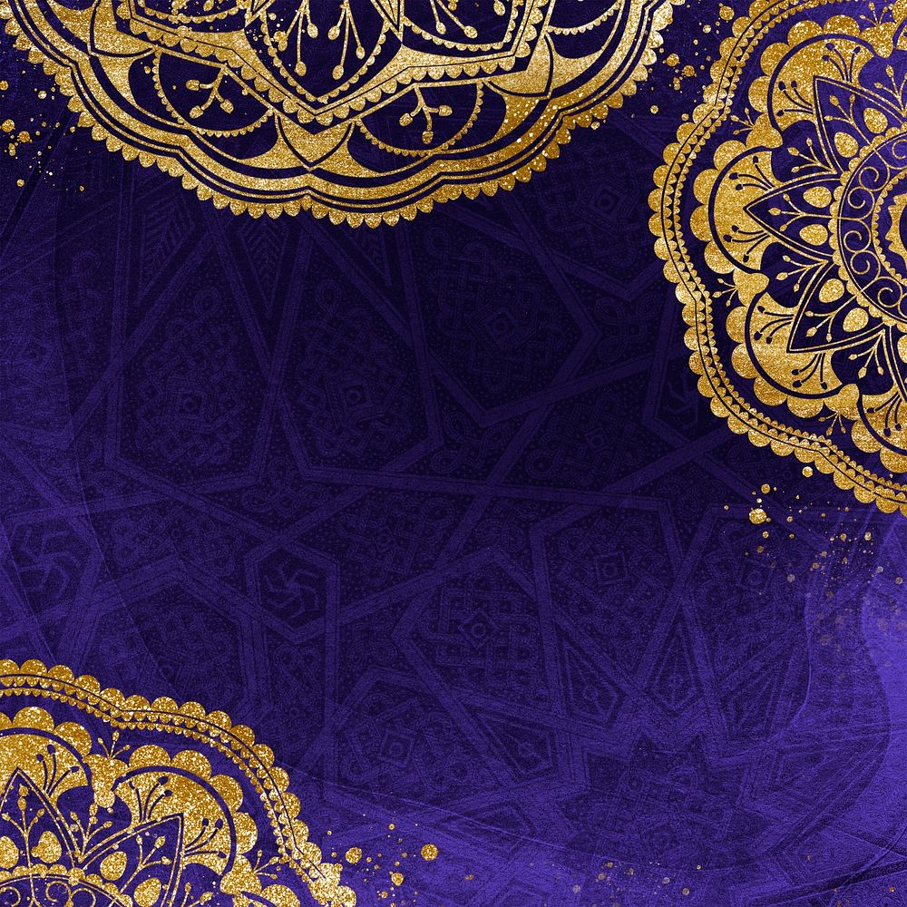 Ramadan frame, aesthetic mandala background design psd