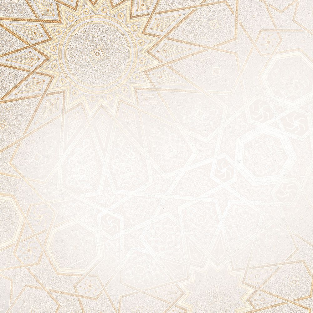 Gold Ramadan Islamic background design psd
