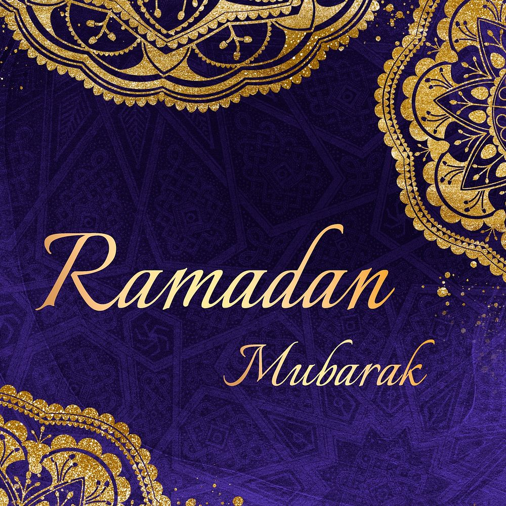 Aesthetic Ramadan Mubarak text background | Free Photo - rawpixel