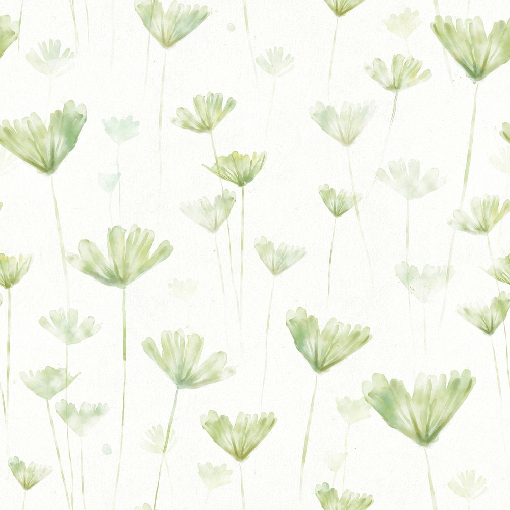 Botanical background, seamless pattern watercolor leaf graphic