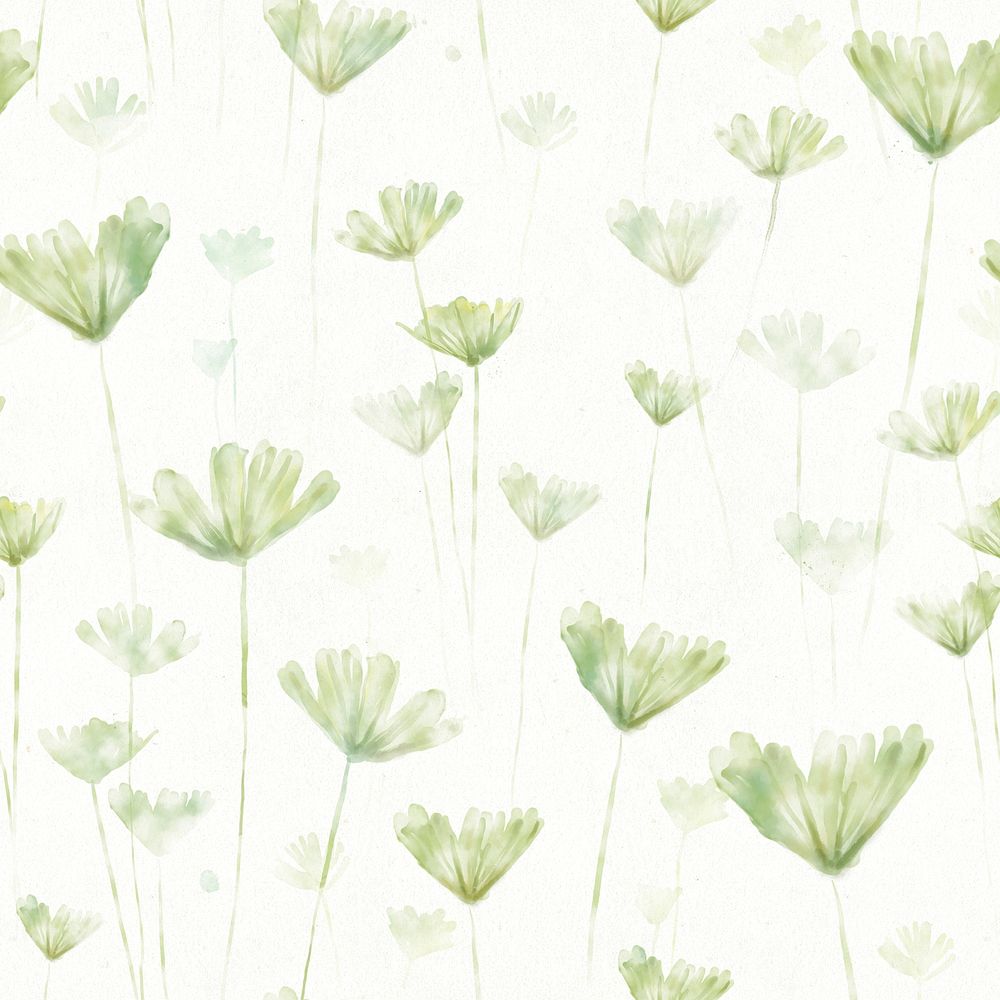 Watercolor leaf background, seamless pattern graphic psd