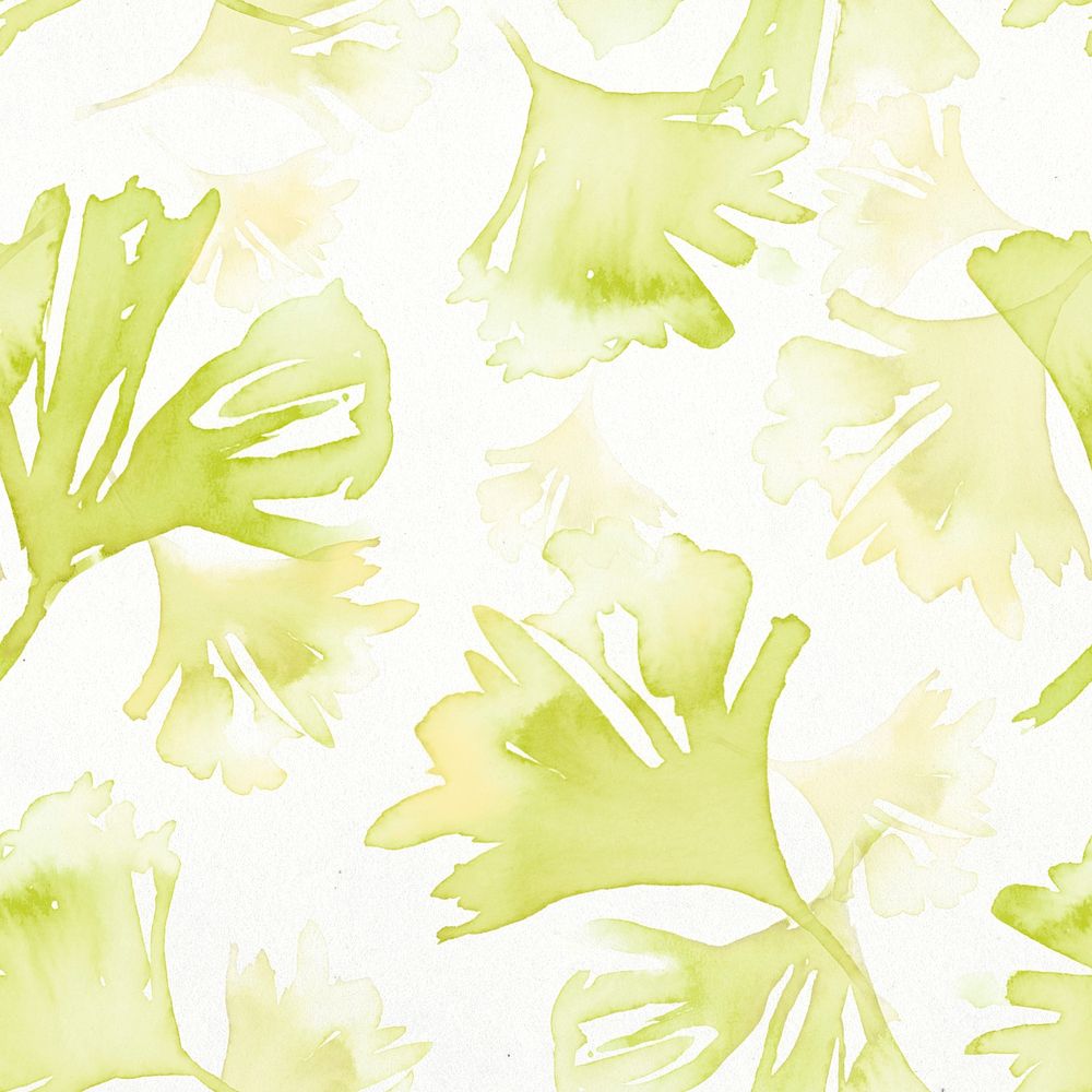 Leaf background, seamless pattern watercolor green graphic
