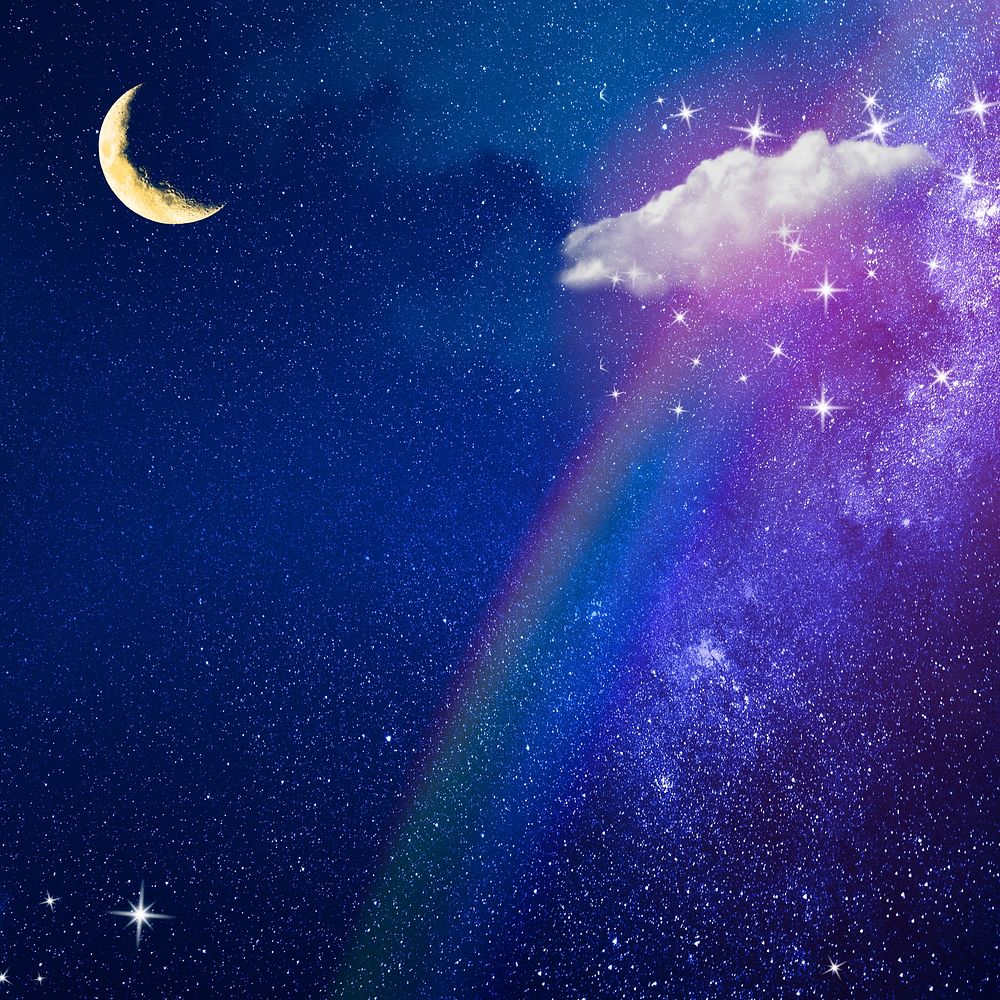 Aesthetic moon background, celestial design