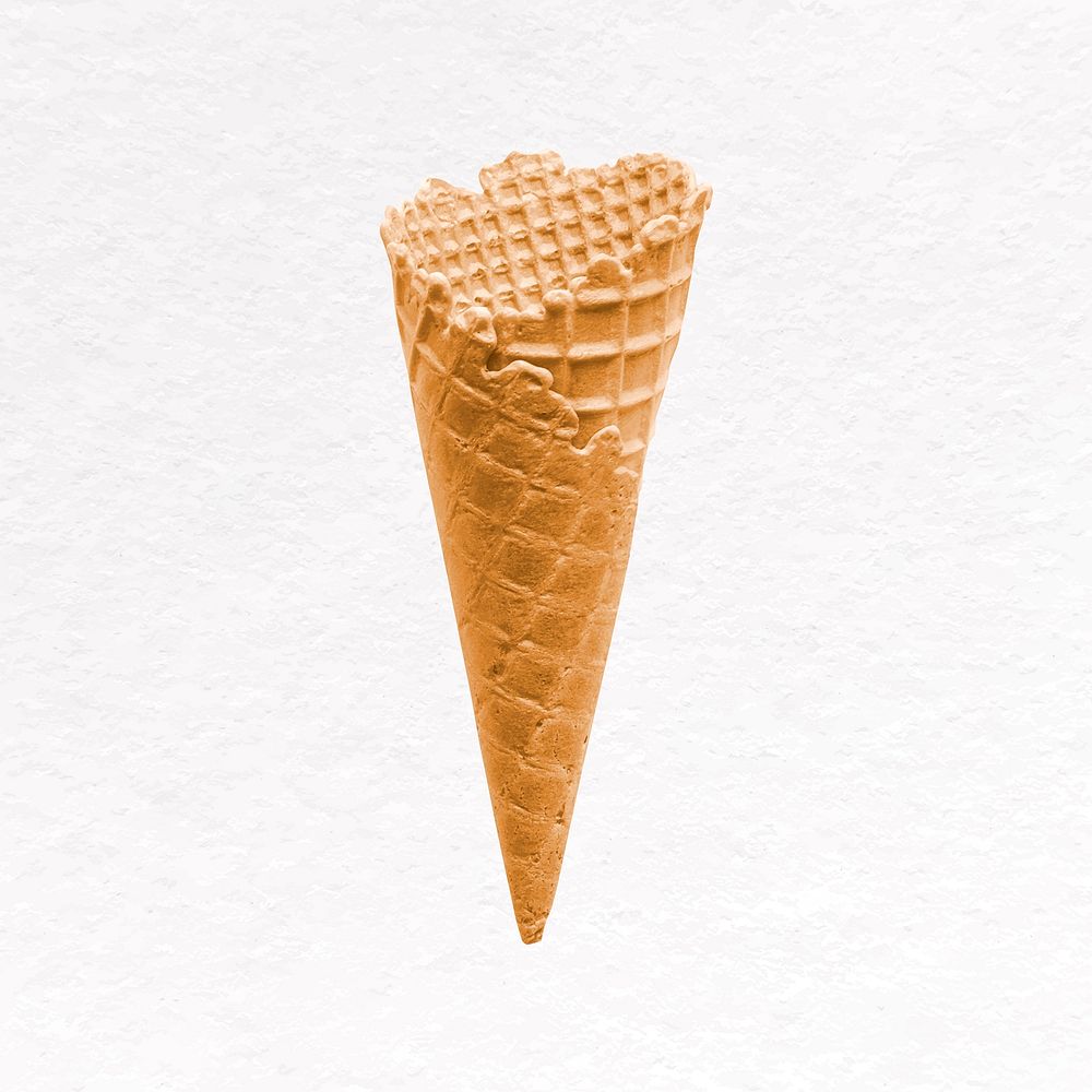 Ice cream cone clip art, food design vector
