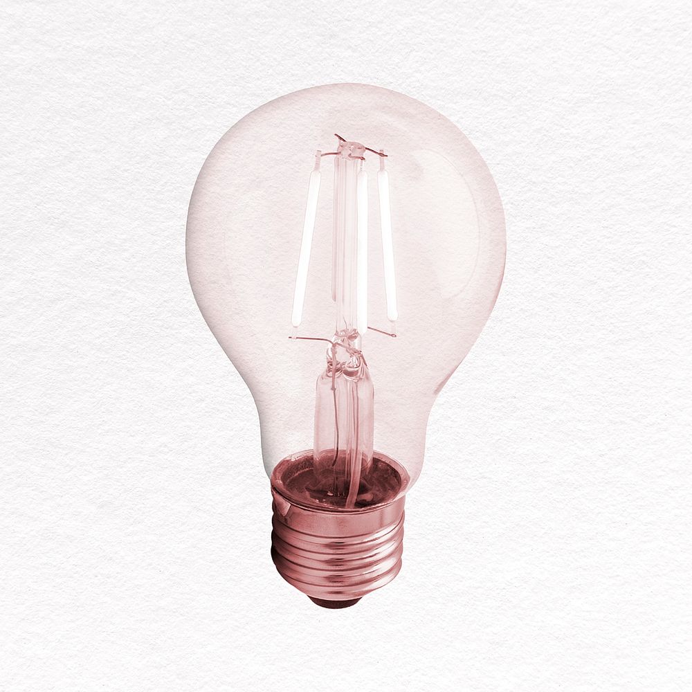 Light bulb clipart, creativity psd