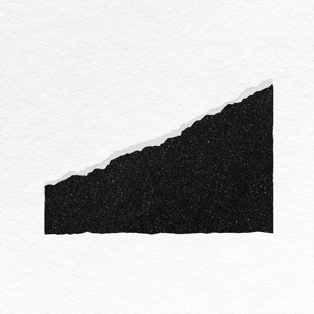 Black border, ripped paper design