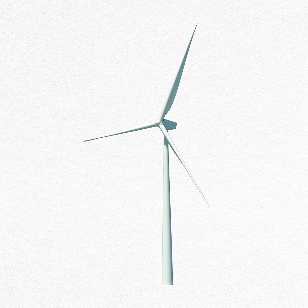 Wind power collage element, clean energy environment design psd