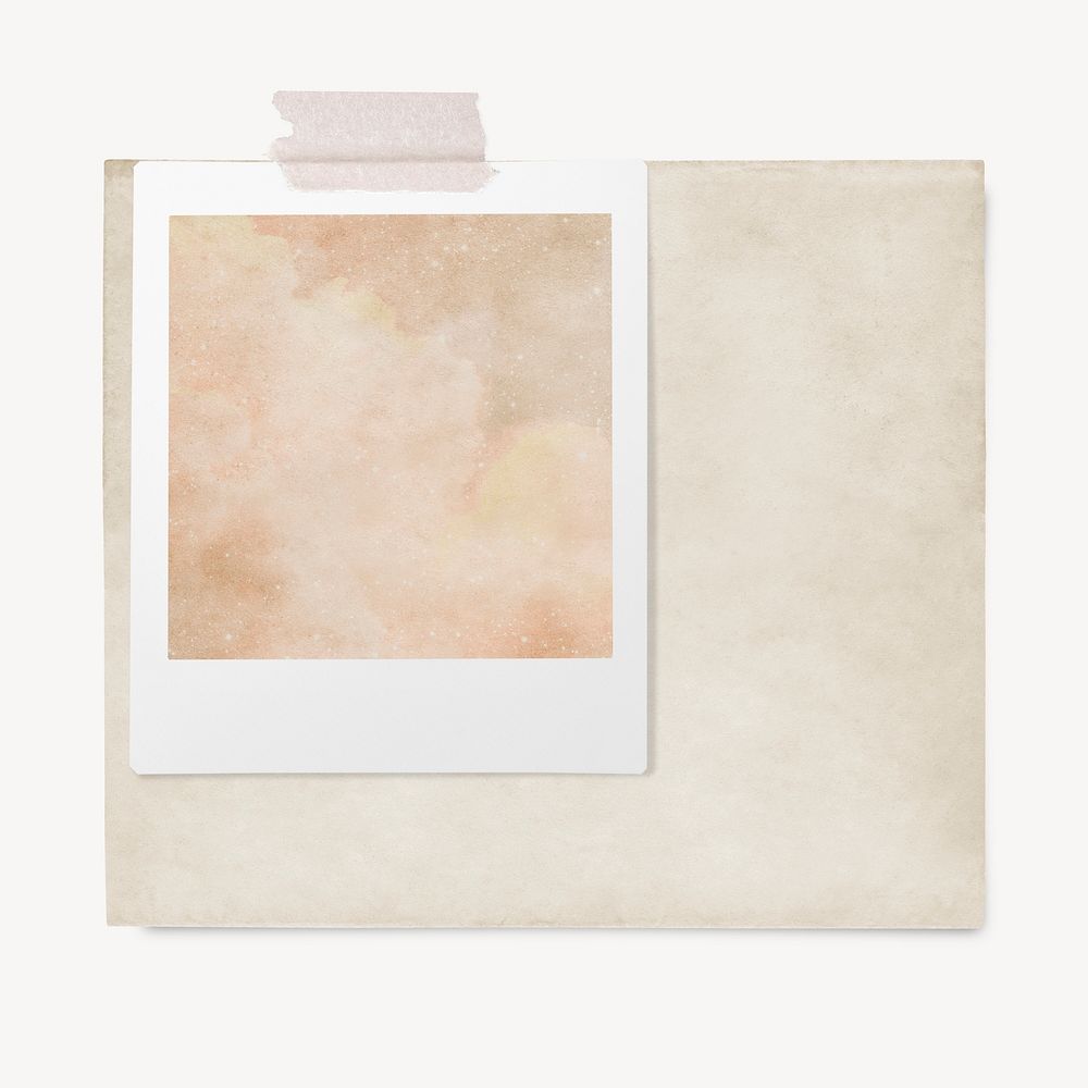 Blank instant photo frame, beige | Free Photo - rawpixel