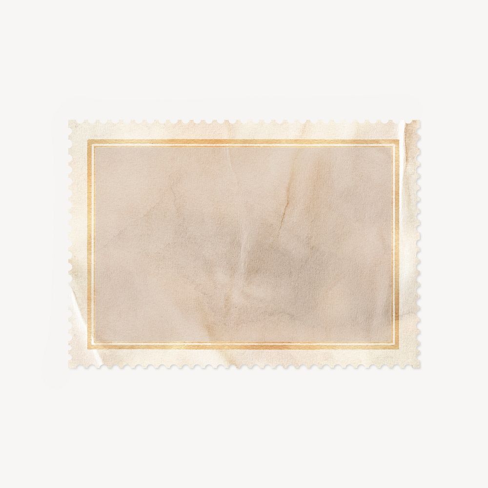 Vintage blank postage stamp ephemera design 