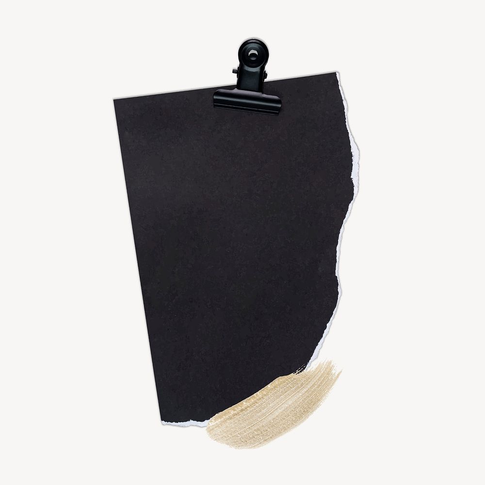 Ripped black paper with binder | Free Photo - rawpixel