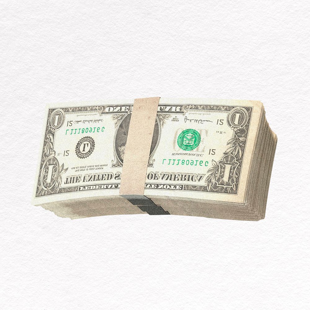 Strap of dollar bills 