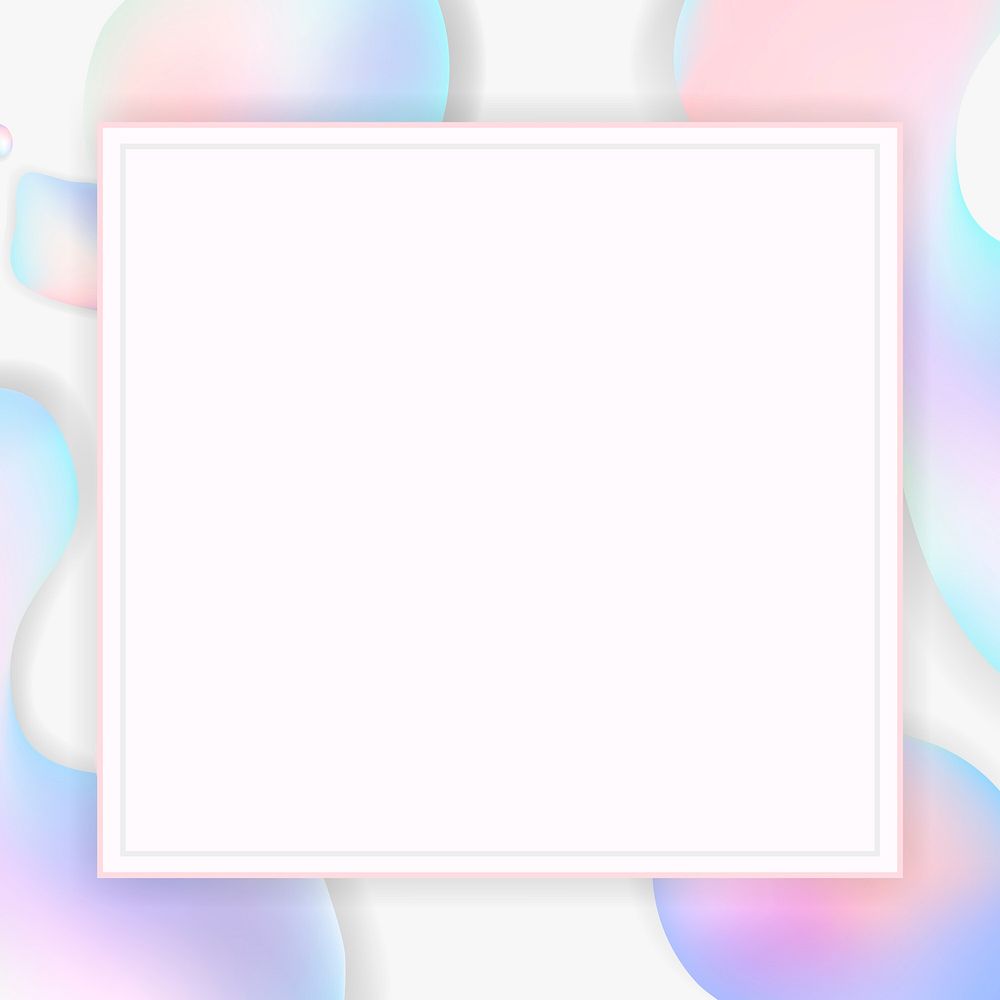 Blank bubbly card design vector