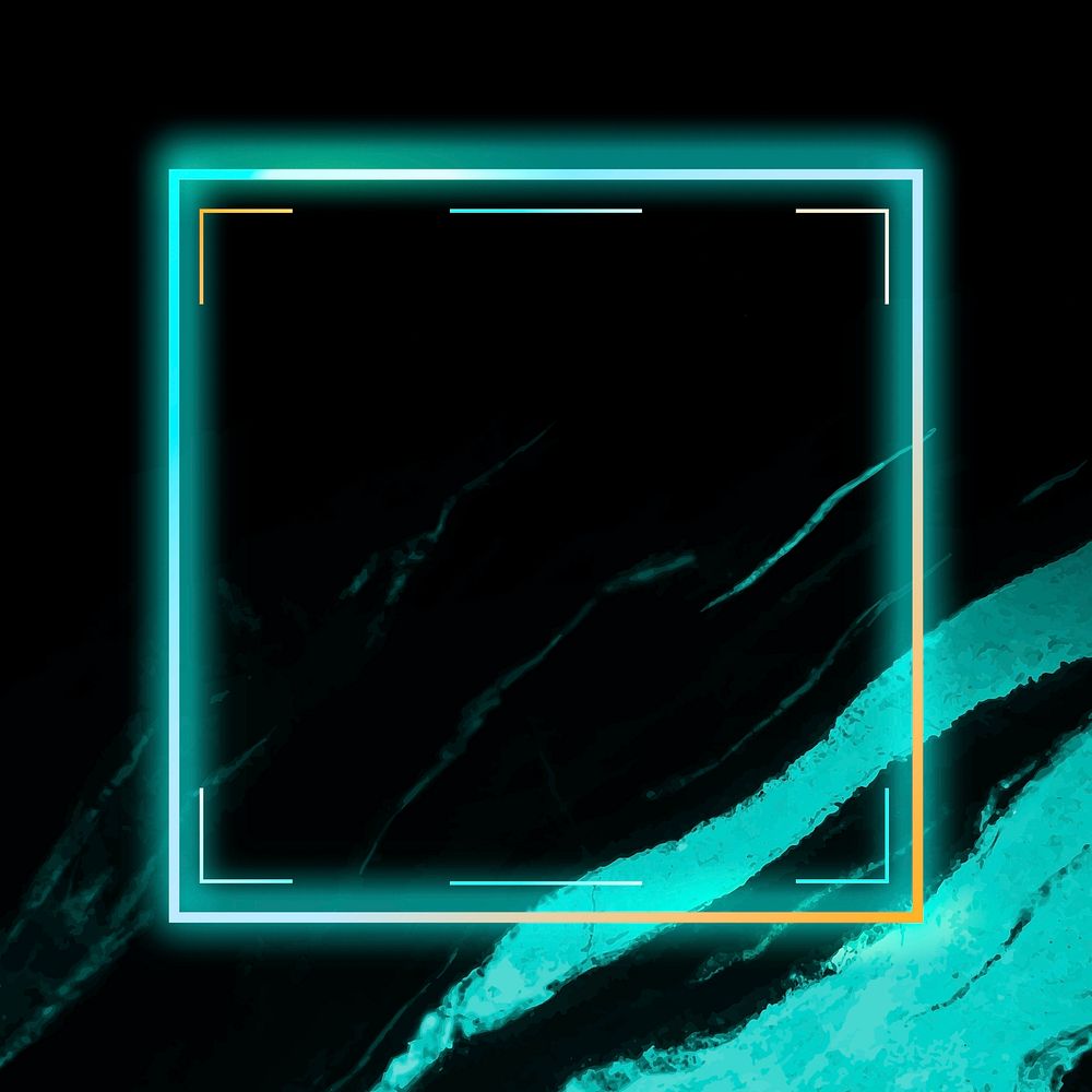 Square frame on abstract background vector