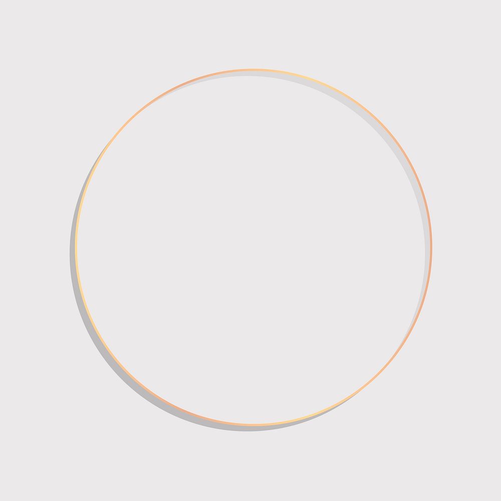 Circle round frame on a blank background vector