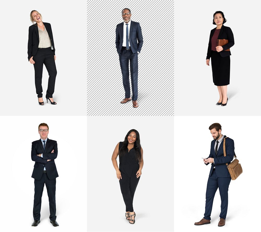 Diverse business people characters set | Premium Photo - rawpixel