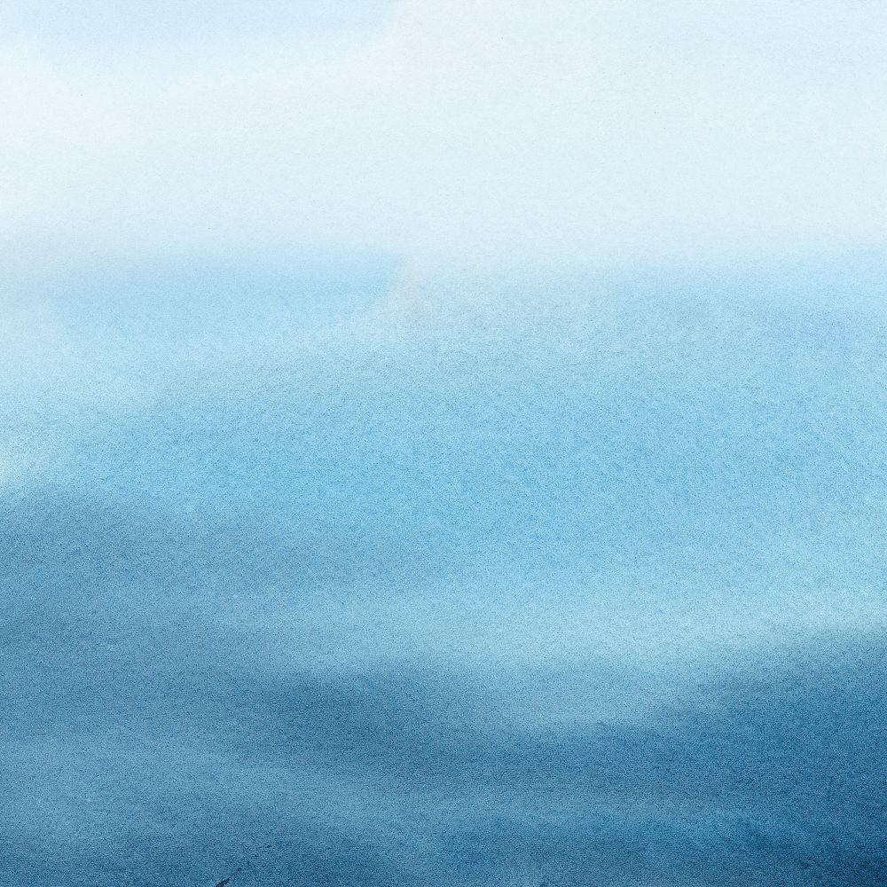 Calm blue ocean in water color banner 