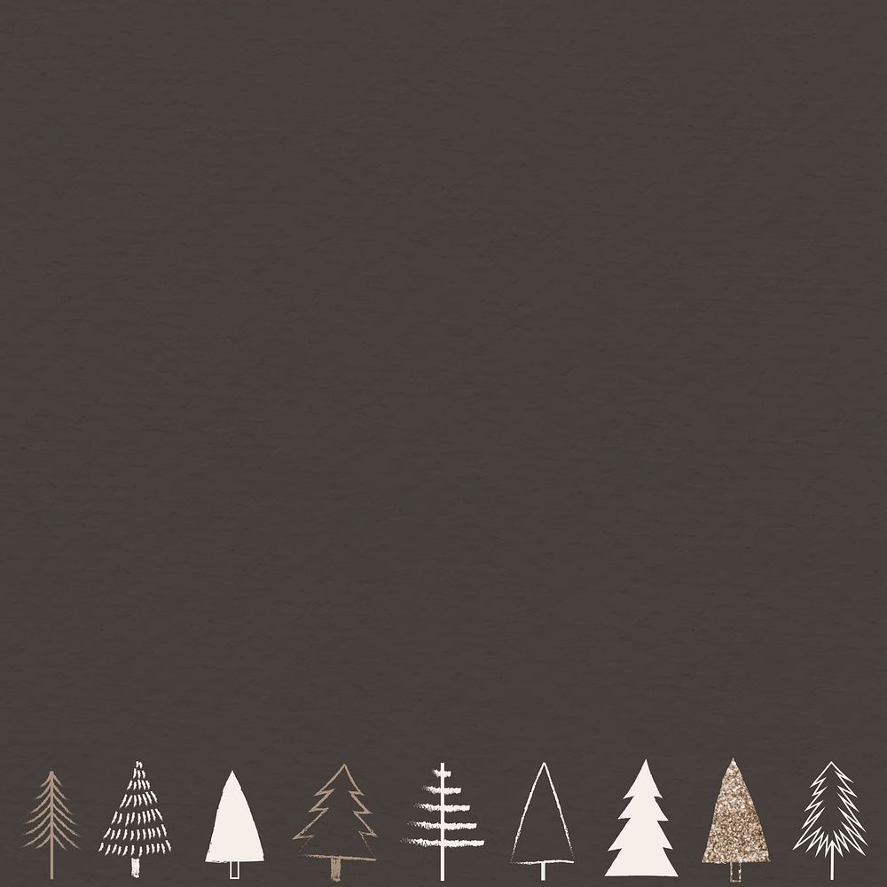 Christmas elements on brown background vector