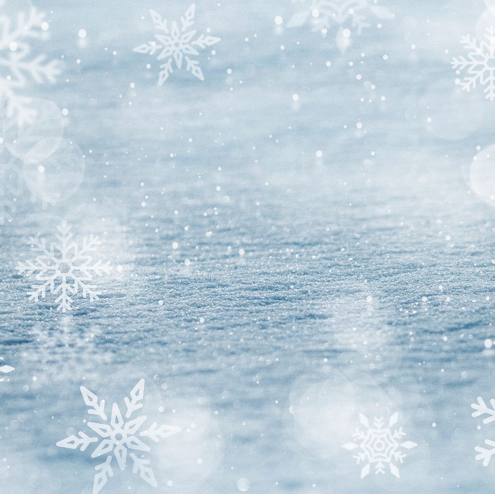 Snowflakes patterned on background