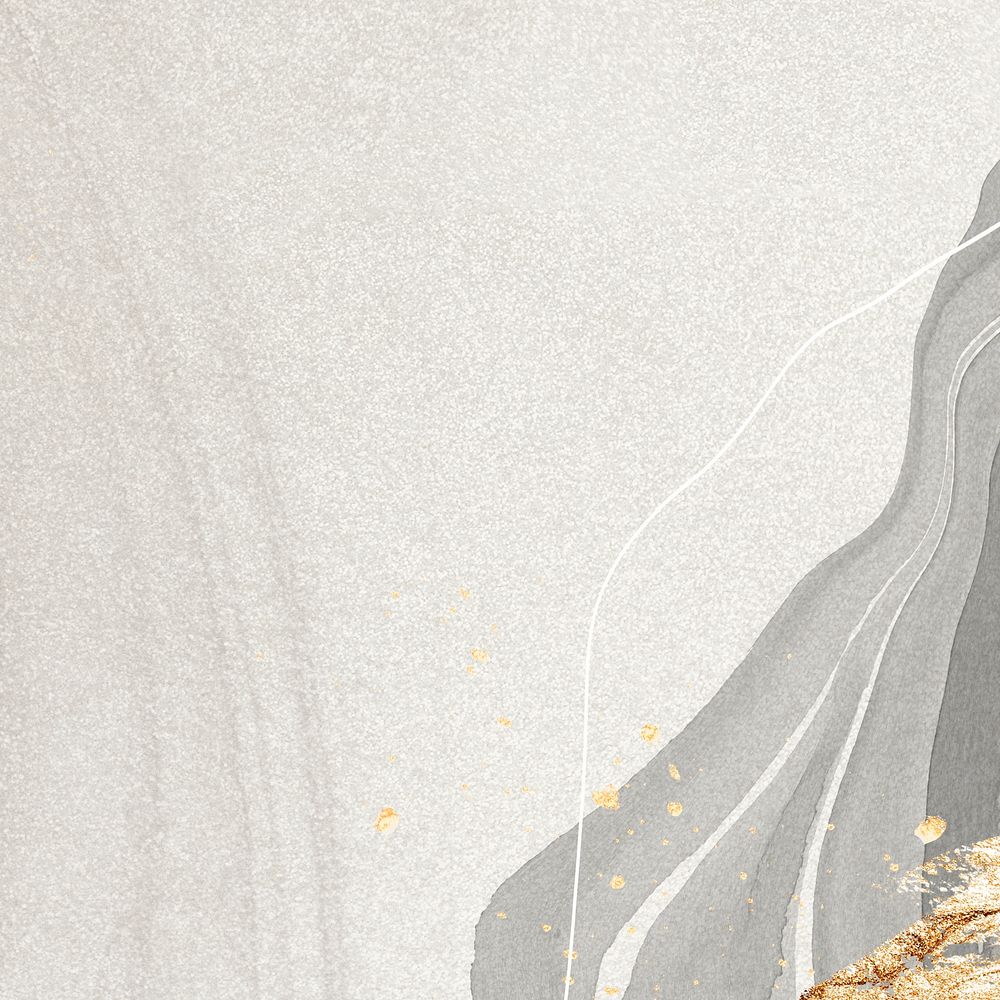 Gold splatter on marble background illustration