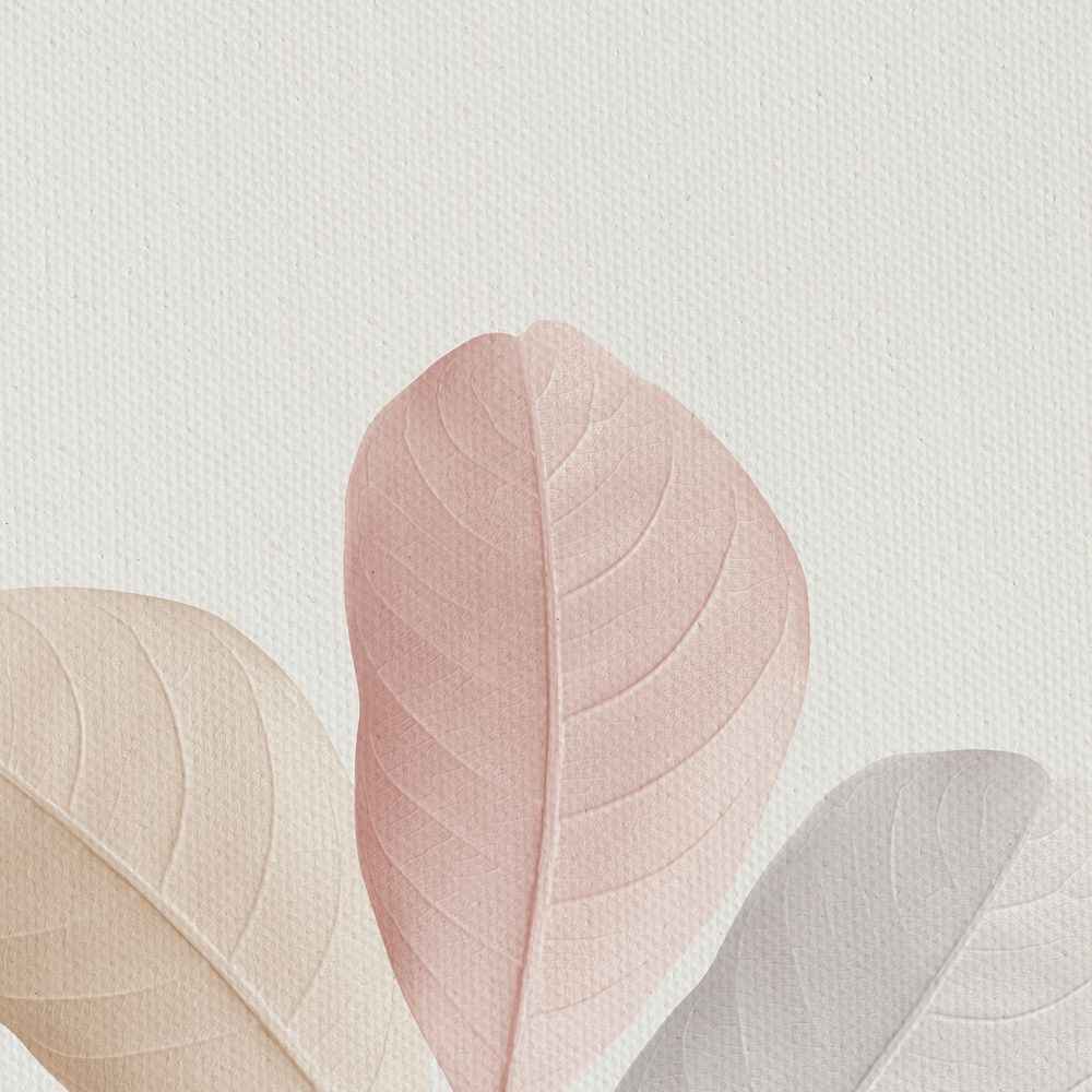 Closeup of pastel leaves texture design resource
