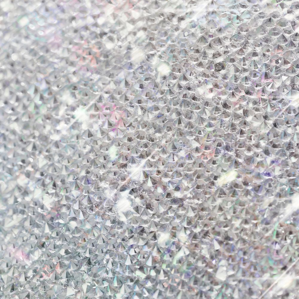 Silver glitter background social ads