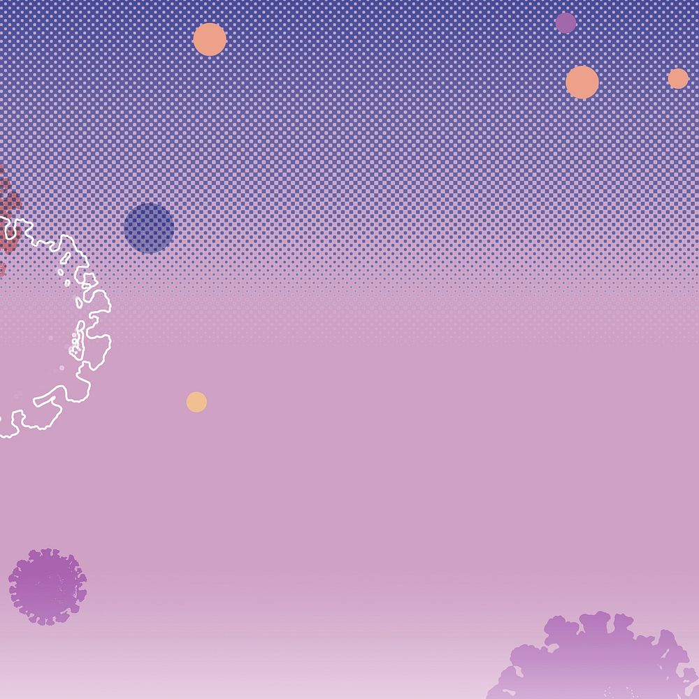 Purple coronavirus background illustration