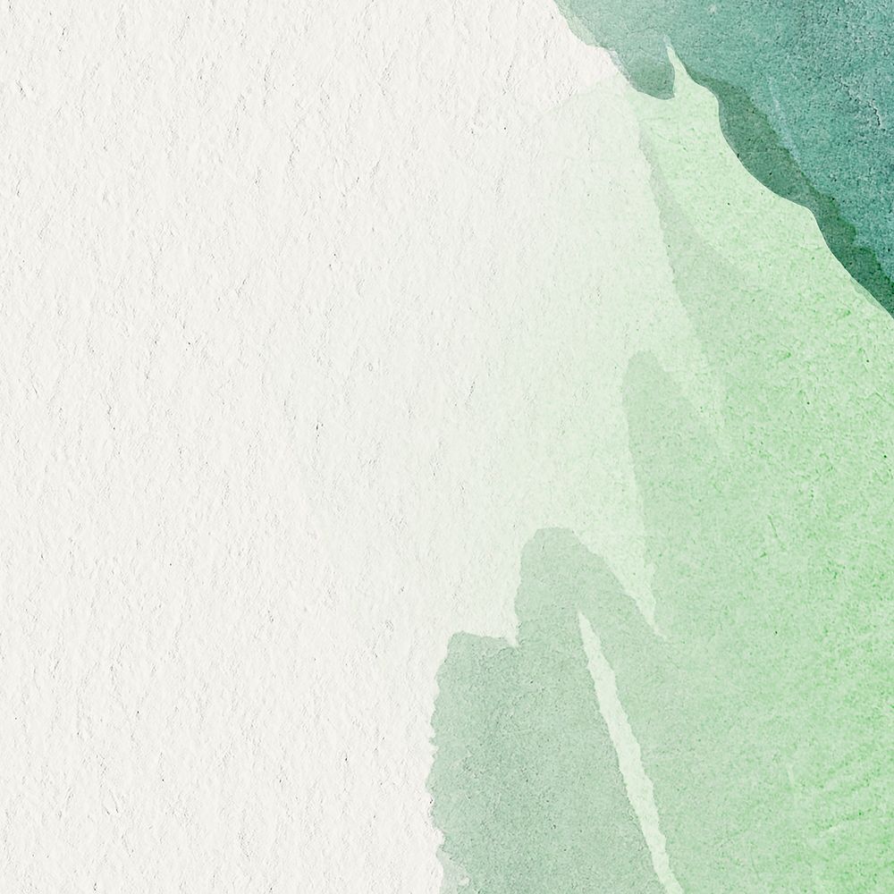 Green watercolor on a beige background vector
