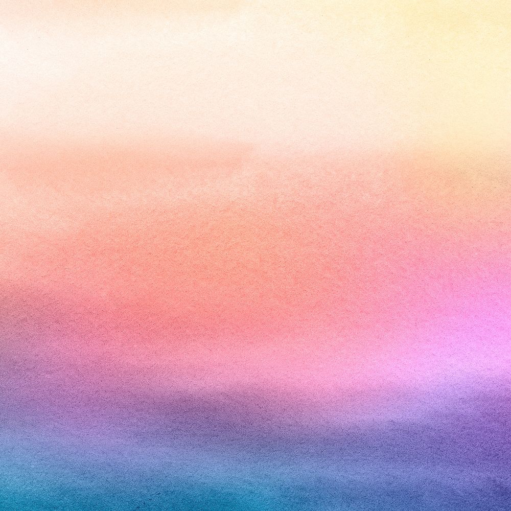Dark ombre rainbow watercolor style background illustration