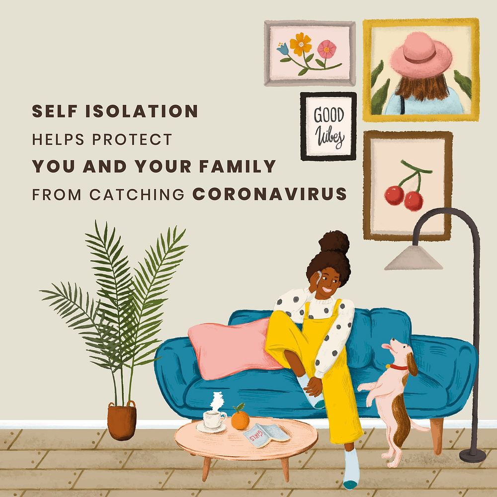 Woman at home in self isolation. This image is part our collaboration with the Behavioural Sciences team at Hill+Knowlton…