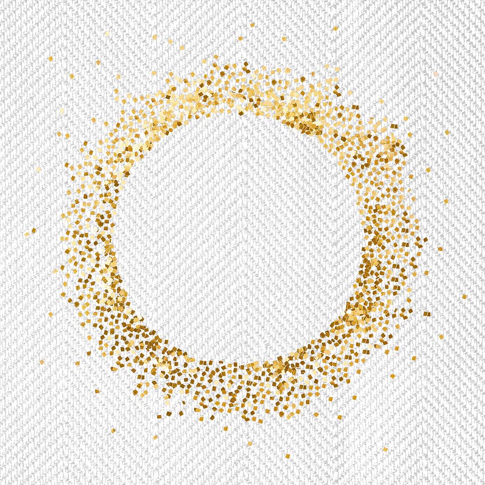 Gold dust frame 9885885 PNG