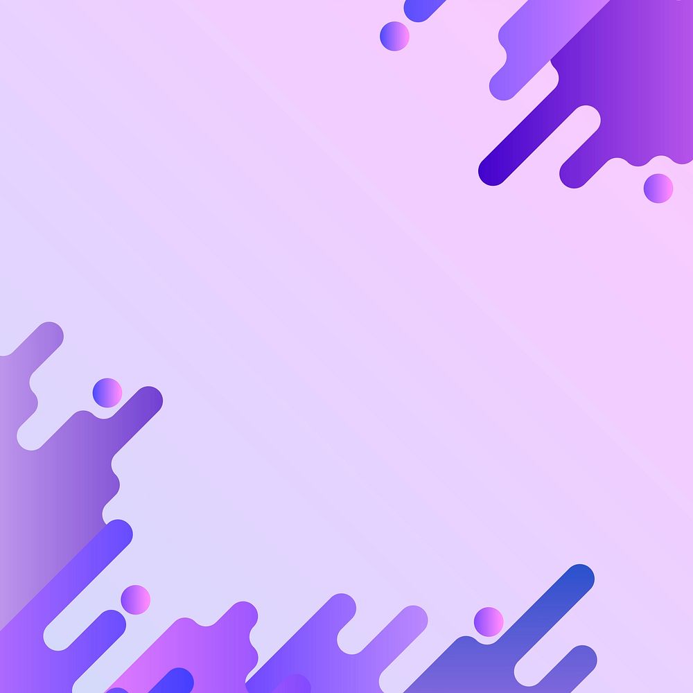 Purple fluid background frame vector 