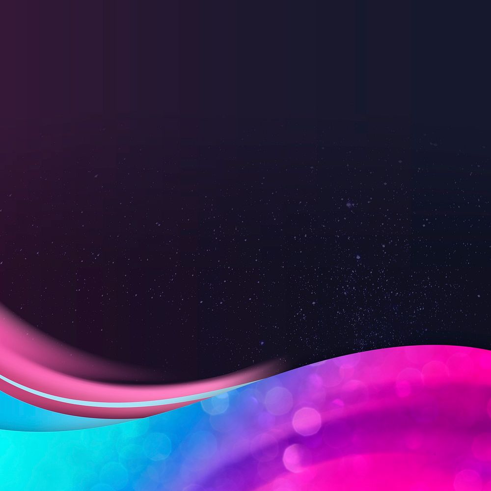 Colorful gradient template on a dark purple background 