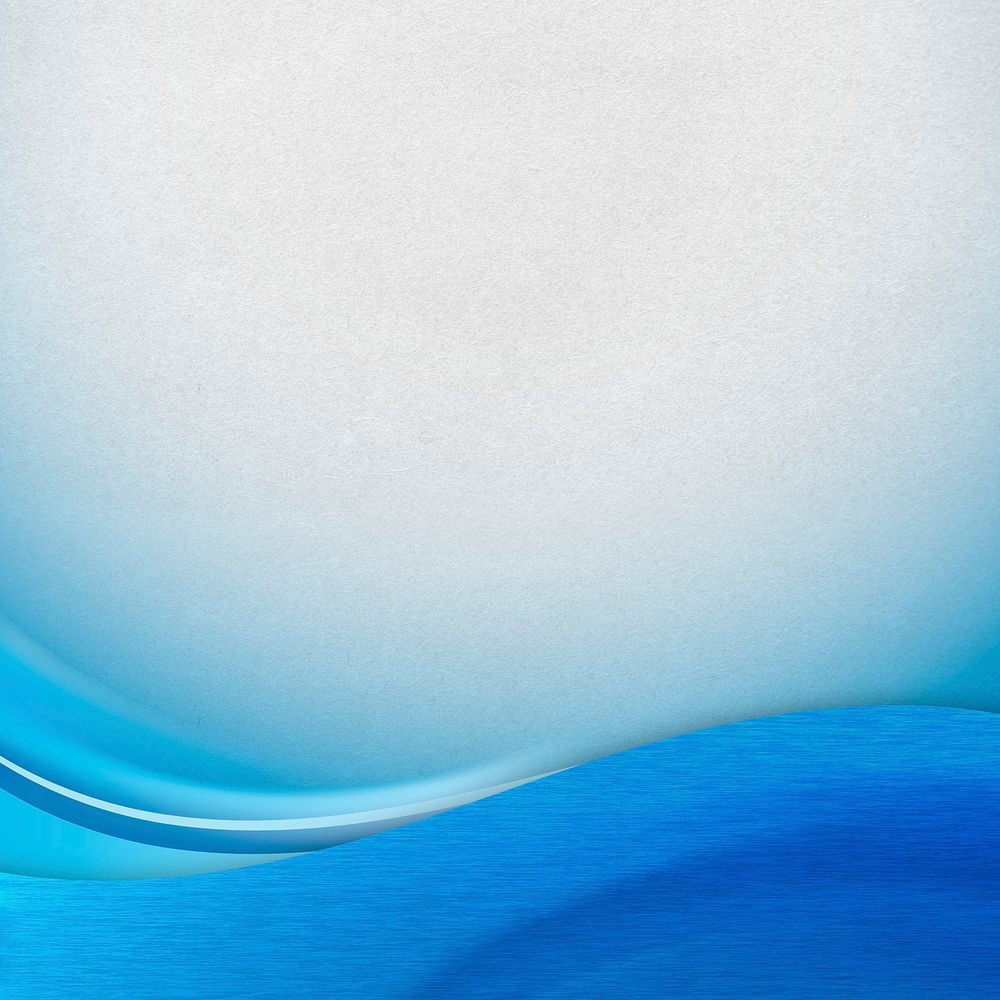 Blue curve frame template on a gray background
