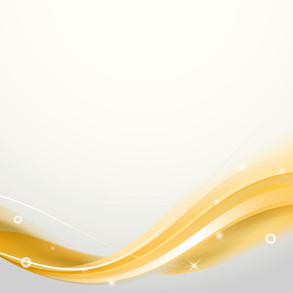 Gold curve frame template vector