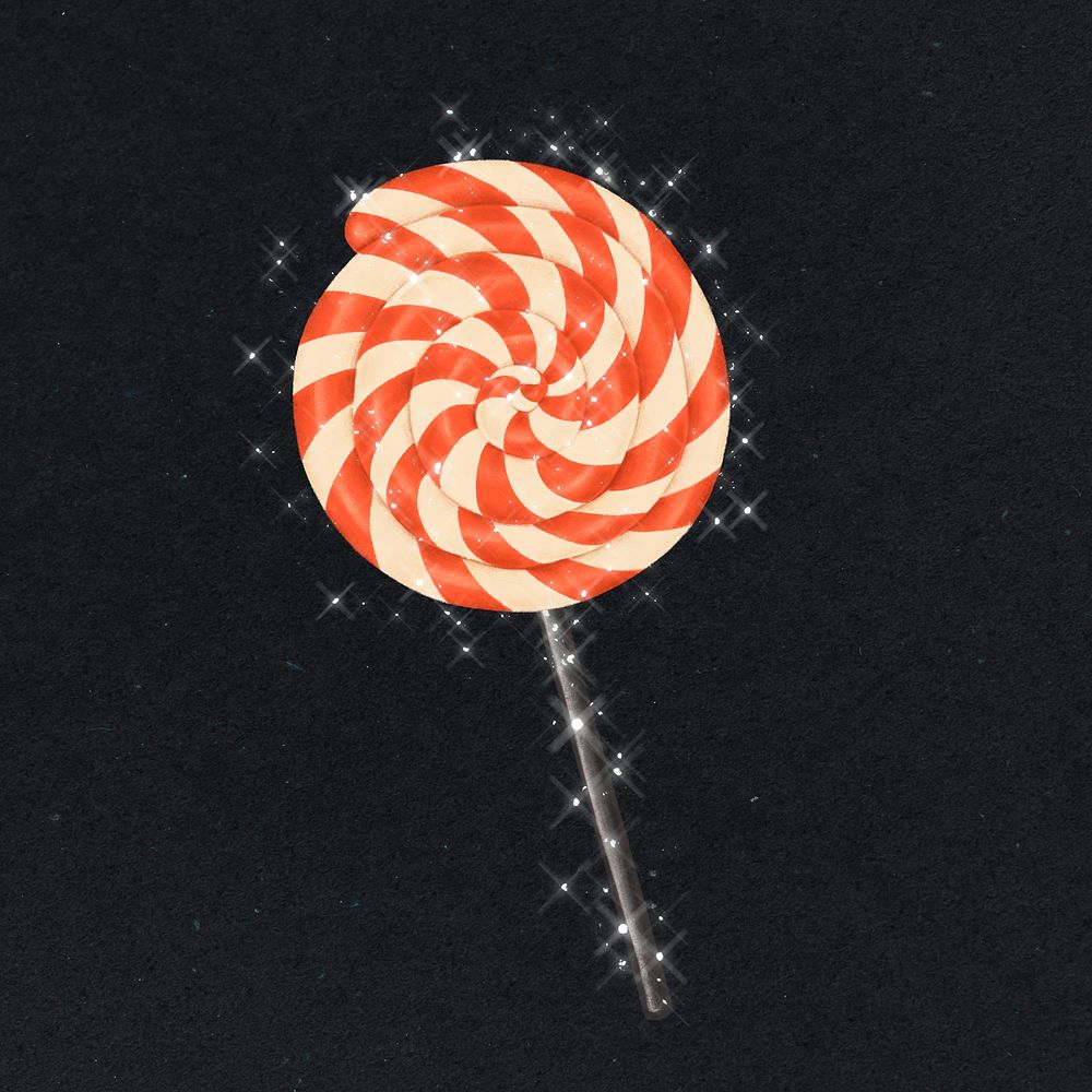 Hand drawn lollipop design element illustration