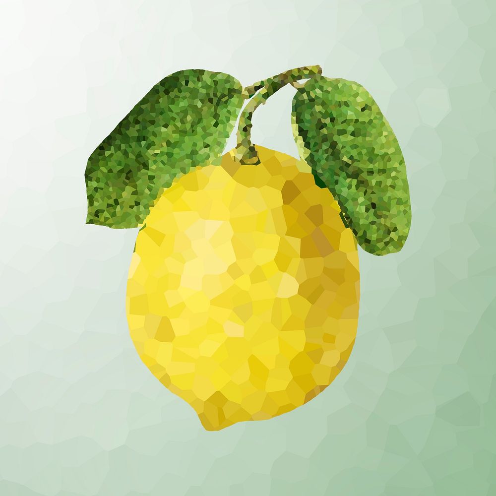 Lemon crystallized style illustration