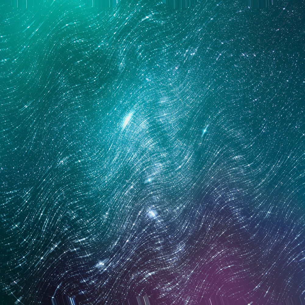 Teal green galaxy background design 