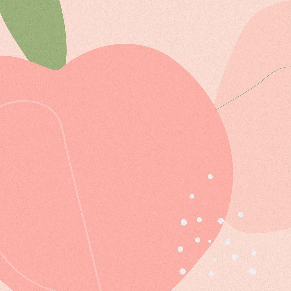 Hand drawn peach Memphis background vector