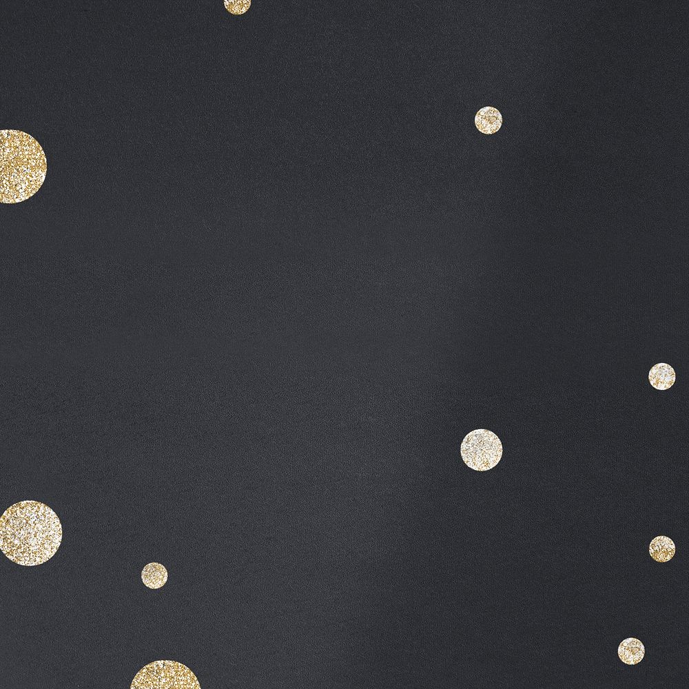 Gold dotted pattern on a black background