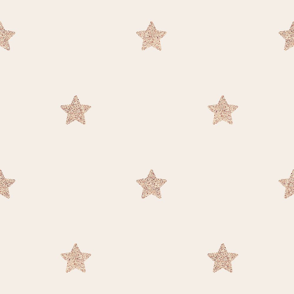 Seamless glittery gold stars background design resource 