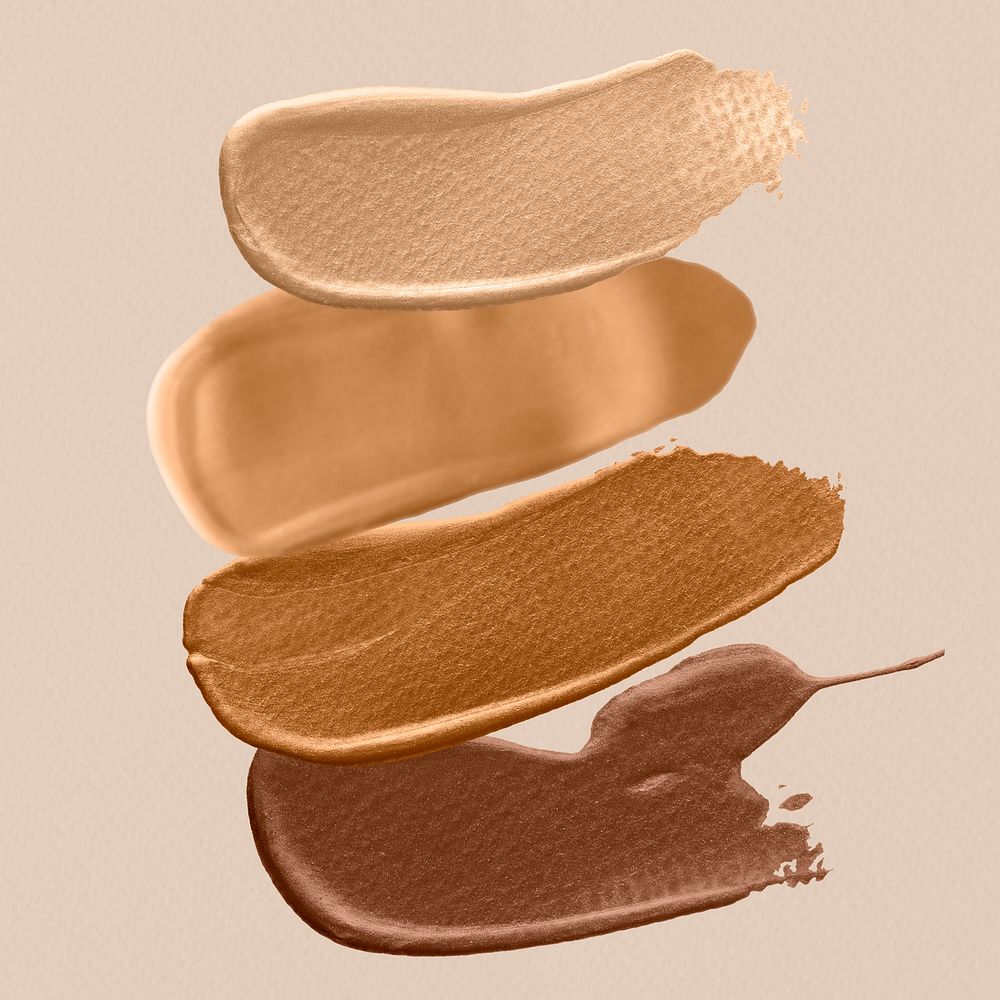 Shades of brown brush strokes design element