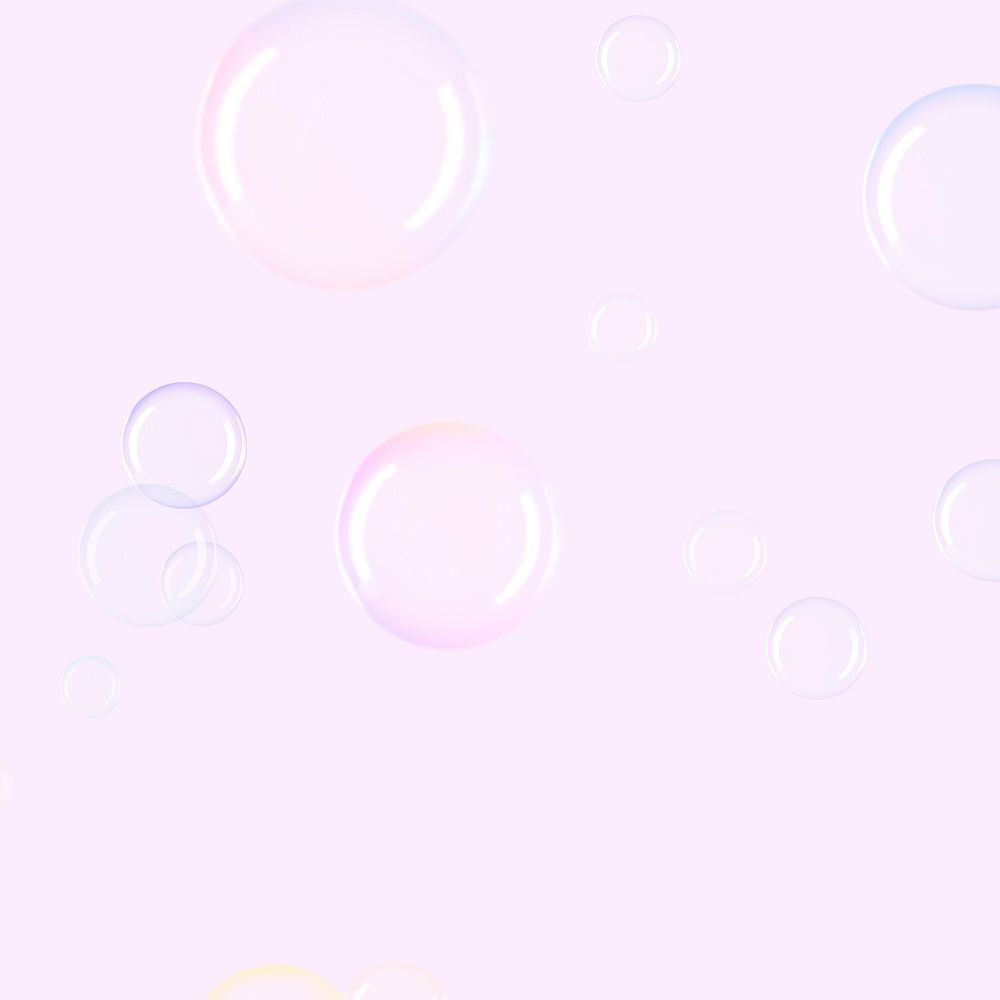 Gradient bubble pattern pink background