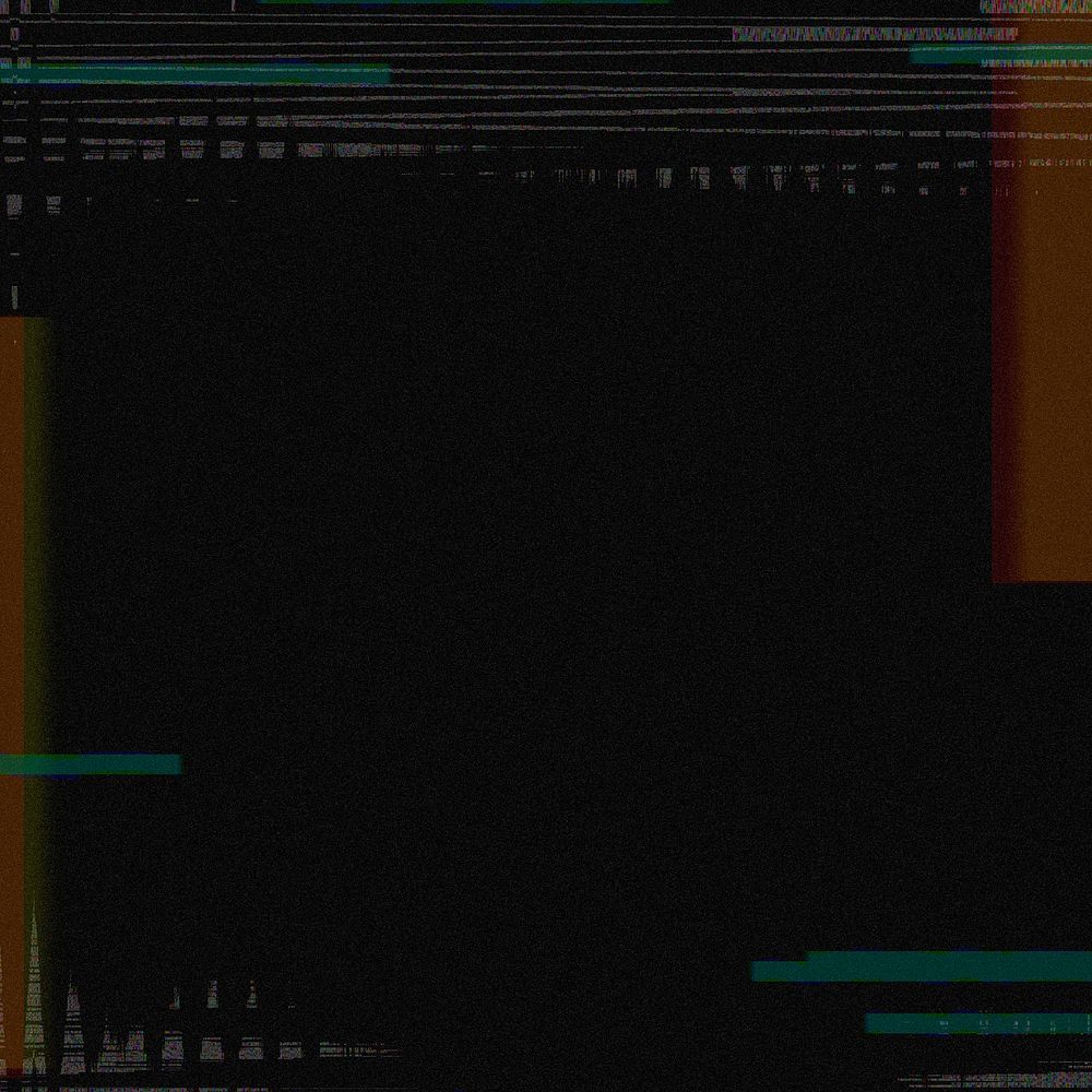 Glitch effect psd on a black background